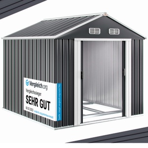 Deuba®, Deuba Gerätehaus Anthrazit Metall 312x257x177,5cm, Geräteschuppen Anthrazit Metall 312x257x178cm
