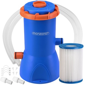 Monzana ®, Pool Filterpumpe MZP90 Blau/Orange 3.800L/h, 