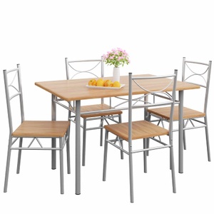 Casaria, Casaria 5 tlg. Sitzgruppe »Paul« - Esstisch + 4 Stühle - Buche, Sitzgruppe Paul 5-tlg Buche