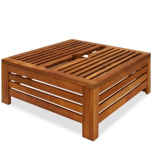 Casaria, Schirmständer Abdeckung Akazienholz 62x62x26cm, Schirmständer Abdeckung Akazienholz FSC®-zertifiziert 62x62x26cm