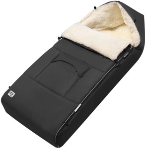 Deuba®, Deuba Babyfußsack Anthrazit 93x56cm gefüttert, Babyfußsack Anthrazit gefüttert Kinderwagen geeignet