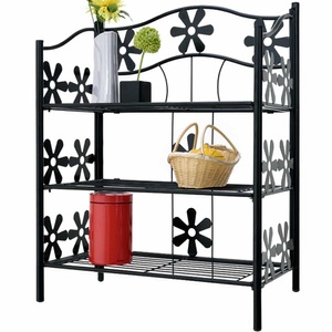 Deuba®, Deuba Metallregal Mattschwarz 60x30x70cm, Metallregal Mattschwarz 70x60x30cm