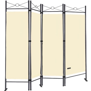 Deuba®, Deuba Paravent Creme 180x163cm, Paravent Lucca Creme 180x163cm