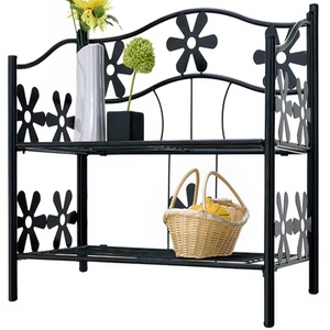 Deuba®, Deuba Metallregal Mattschwarz 60x30x50cm, Metallregal Mattschwarz 50x60x30cm
