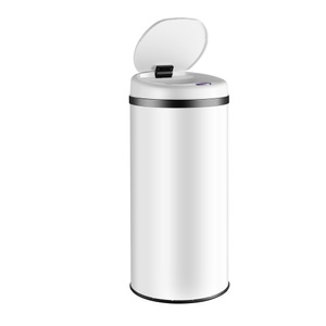 Monzana ®, monzana Sensor Mülleimer Edelstahl Weiß 56 Liter, 