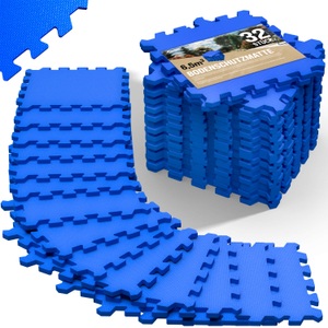 Monzana ®, monzana® Puzzlematte Blau 32tlg. 6,48m², Bodenschutz-/Puzzlematten 32-tlg Blau 180x360x1cm