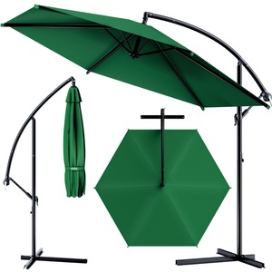 Kingsleeve, Kingsleeve Ampelschirm Alu Grün Ø300cm, Ampelschirm Alu Grün Ø300cm UV-Schutz 80+