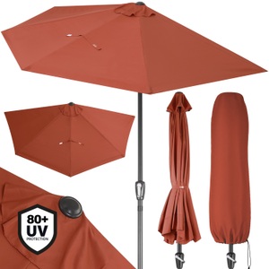 Detex, Terrassen-Sonnenschirm Terrakotta UV-Schutz 50+