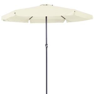 Kingsleeve, Kingsleeve Sonnenschirm Beige Ø330cm mit Kurbel