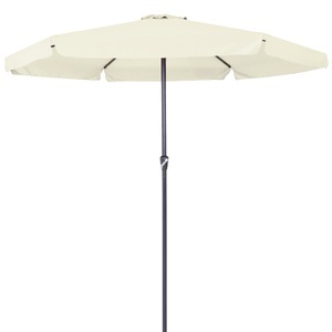 Kingsleeve, Kingsleeve Sonnenschirm Beige Ø330cm mit Kurbel