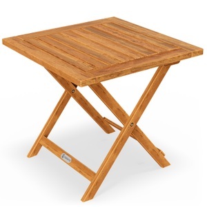Casaria, Casaria Gartentisch geöltes Akazienholz 46x46cm klappbar