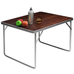 Deuba®, Deuba® Campingtisch Holzoptik Alu 80x60x70cm klappbar, Campingtisch Holzoptik Alu 80x60x70cm klappbar