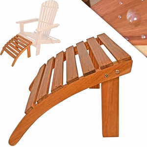 Casaria, Fußstütze Akazienholz für Adirondack Gartenstuhl, Fußstütze Akazienholz für Adirondack Gartenstuhl