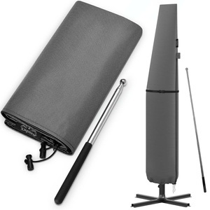 Kingsleeve, Abdeckung Sonnenschirm/Ampelschirm Anthrazit Ø350cm