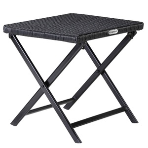 undefined, Polyrattan Klapphocker Rom 3in1 Schwarz, Polyrattan Klapphocker Rom 3in1 Schwarz