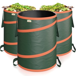 Gardebruk, Gardebruk Popup Gartentasche 3er-Set Grün je 85 Liter, Popup Gartenabfallsack 3er-Set Grün je 85 Liter