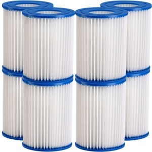 Monzana ®, Filterkartusche 8er-Set Blau 8,9x7,9cm, Filterkartusche 8er-Set Blau 8,9x7,9cm