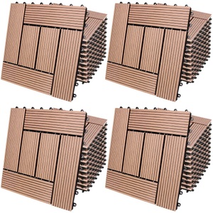 Deuba®, Deuba® WPC Fliesen 44er-Set Mosaik Terrakotta - 30x30cm, WPC Fliesen 44er-Set Mosaik Terrakotta - 30x30cm