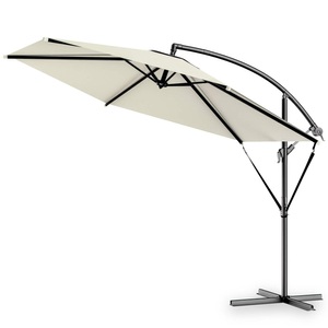 Kingsleeve, Kingsleeve Ampelschirm Alu Creme Ø300cm, Ampelschirm Alu Creme Ø300cm UV-Schutz 80+