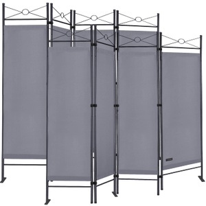 Deuba®, Deuba® Paravent Lucca 2er-Set Anthrazit 180x163cm, Paravent Lucca 2er-Set Anthrazit 180x163cm