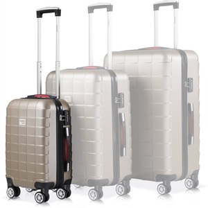 Monzana ®, Monzana ® Koffer Hartschale Exopack Champagner M aus ABS 40l 61x31x21cm, Hartschalenkoffer Exopack Champagner M ABS 40L