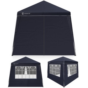 Casaria, Faltpavillon Capri Anthrazit 3x3m inkl. 4 Seitenwänden, Faltpavillon Capri Anthrazit 3x3m inkl 4 Seitenwänden