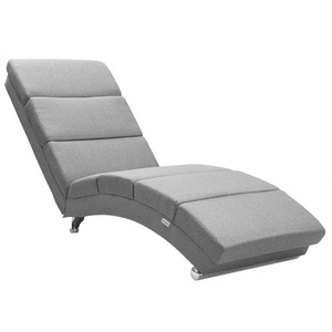 Casaria, Casaria Relaxliege London Grau Webstoff, Relaxliege London Grau Webstoff