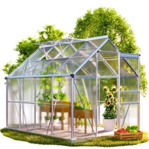 Deuba®, Deuba Alu Gewächshaus 7,6m³ mit 2 Dachfenstern, Alu Gewächshaus 250x190x195cm 2 Dachfenster