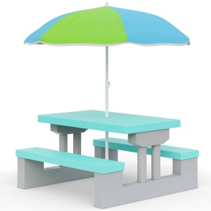 Spielwerk, Kindersitzgruppe Mint mit Sonnenschirm, Kindersitzgruppe Mint mit Sonnenschirm