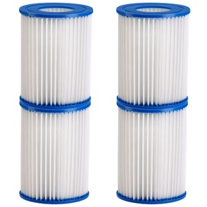 Monzana ®, Filterkartusche 4er-Set Blau 8,9x7,9cm, Filterkartusche 4er-Set Blau 8,9x7,9cm