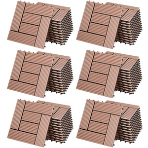 Deuba®, WPC Fliesen 66er-Set Mosaik Terrakotta - 30x30cm, WPC Fliesen 66er-Set Mosaik Terrakotta - 30x30cm