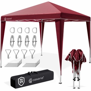 Deuba®, Deuba Faltpavillon Capri - Popup 3x3m weinrot, Faltpavillon Capri - Popup Weinrot 3x3m