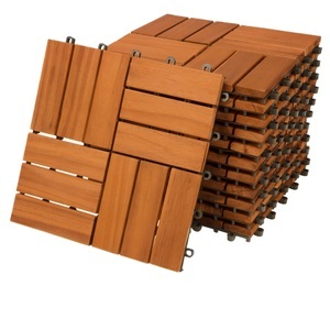 Deuba®, Deuba Holzfliese Akazie Mosaik 11er-Set 30x30cm, Holzfliese Akazie Mosaik 11er-Set 30x30cm