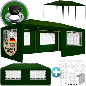 Deuba®, Festzelt Rimini Grün 3x6m UV-Schutz 50+