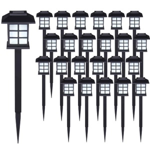 Deuba®, Deuba 24 x LED Solarleuchten, LED Solarleuchten 24er-Set Schwarz