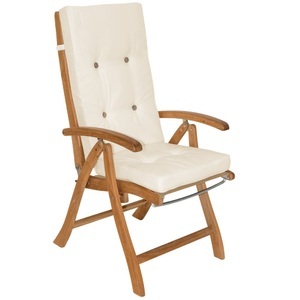 Detex, Detex Stuhlauflage 6er-Set Creme für Hochlehner Vanamo, Stuhlauflage 6er-Set Creme für Hochlehner Vanamo