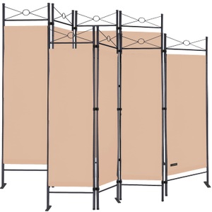 Casaria, Casaria Paravent Lucca 2er-Set Rose 180x163cm, Paravent Lucca 2er-Set Rose 180x163cm