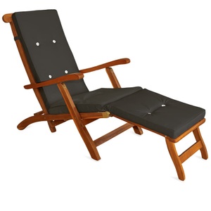 Detex, Detex Auflage Sonnenliege Anthrazit 173x43x6cm, Auflage Sonnenliege Anthrazit 173x43x6cm