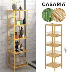 Casaria, Casaria Standregal Bambus 140x33x33cm, Standregal Bambus 140x33x33cm