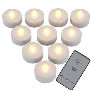 Deuba®, Deuba LED Teelichter 10 tlg. Warmweiß Fernbedienung, LED Teelichter 10er-Set Warmweiß Fernbedienung