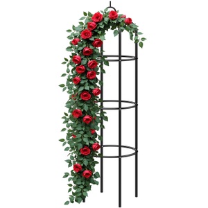 Gardebruk, Gardebruk Rosensäule Schwarz 200x40cm, Rosensäule Schwarz 200x40cm
