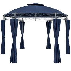 Casaria, Casaria Pavillon Toscana Blau Ø3,5m UV-Schutz 50+, Pavillon Toscana Blau Ø3,5m UV-Schutz 50+