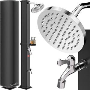 Casaria, Solardusche Schwarz 60L