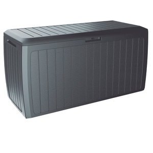 PROSPERPLAST, Prosperplast Auflagenbox Board Plus Anthrazit 116x47x60cm mit Rollen, Auflagenbox Board Plus Anthrazit 290L Rollen