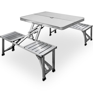 Deuba®, Deuba® Campingtisch Alu für 4 Personen klappbar, Campingtisch Alu für 4 Personen klappbar