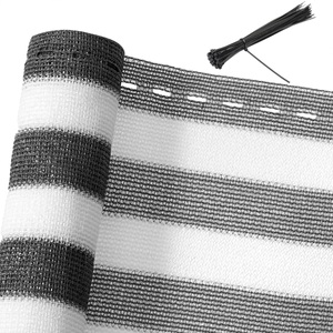 Detex, Balkonsichtschutz Grau/Weiß 1,4x10m, Balkonsichtschutz Grau/Weiß 1x10m