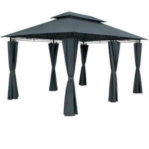Casaria, Casaria Pavillon Topas Anthrazit 3x4m UV-Schutz 50+