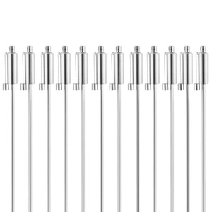 undefined, Öl-Fackel 12er-Set Edelstahl 115cm, Öl-Fackel 12er-Set Edelstahl 115cm