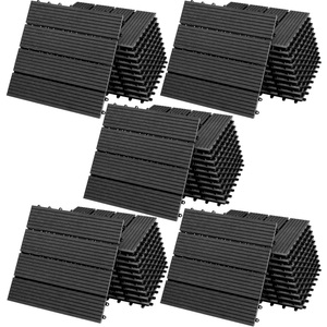 Deuba®, WPC Fliesen 55er-Set Klassik Anthrazit - 30x30cm, WPC Fliesen 55er-Set Klassik Anthrazit - 30x30cm