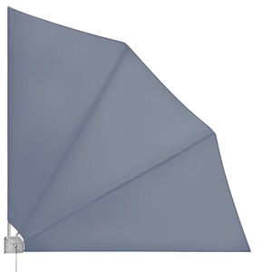 Deuba®, Deuba Balkonfächer Anthrazit 140x140cm klappbar, Balkonfächer Anthrazit 140x140cm klappbar